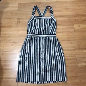 Madewell Apron Dress in Evelyn Stripe